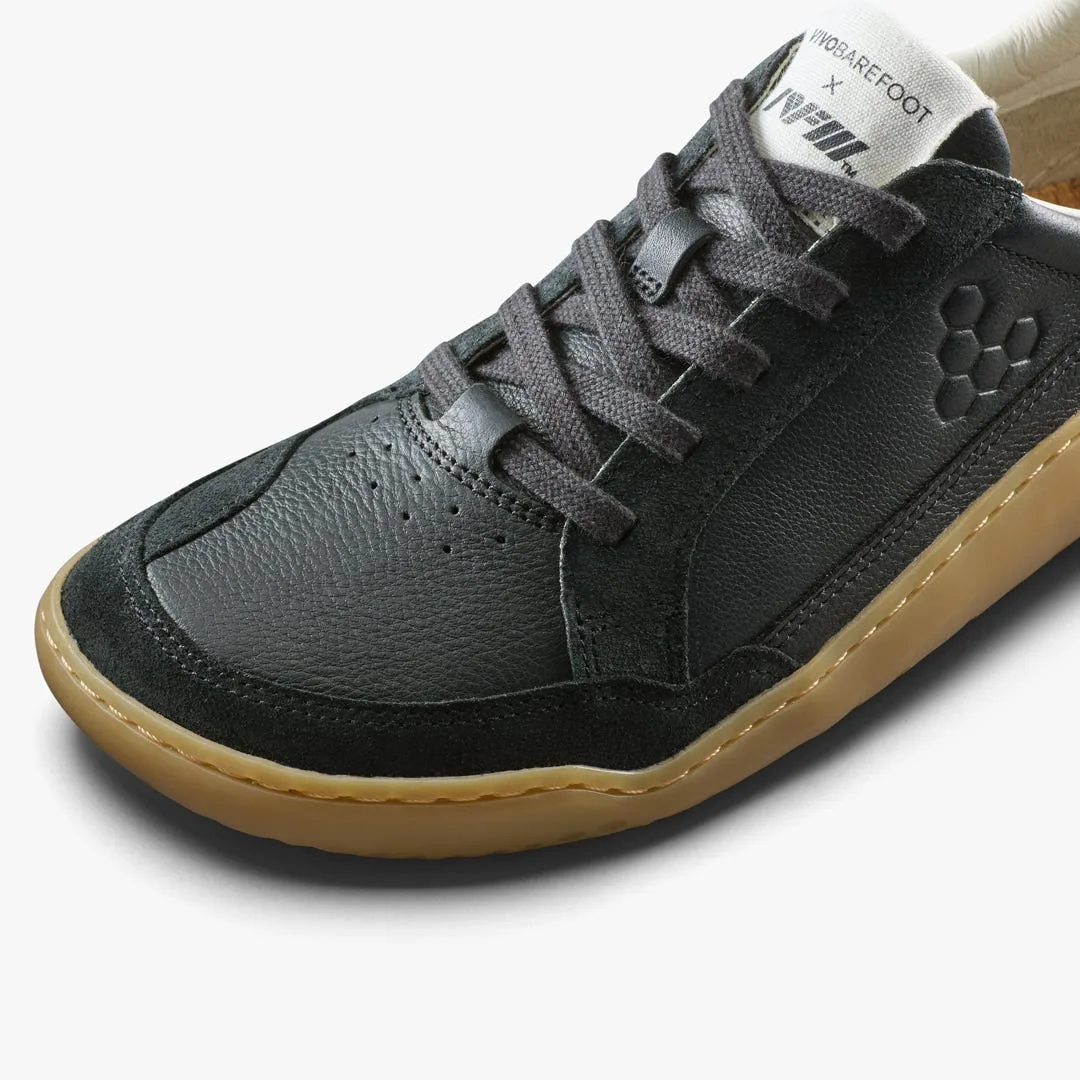 Кроссовки Vivobarefoot Gobi II Sneaker Leather — мужская модель, чёрный, фото 6