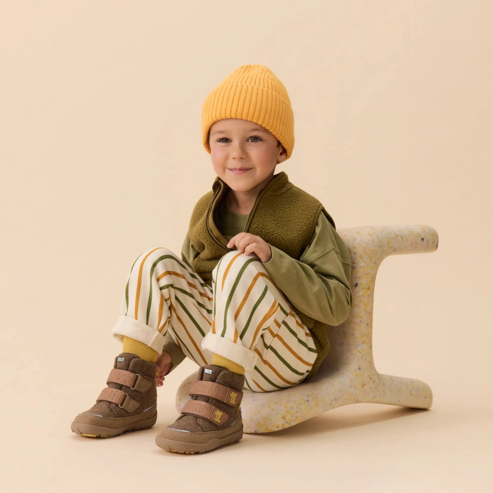 Зимние ботинки Affenzahn Comfy Тигр — коричневый, фото 2