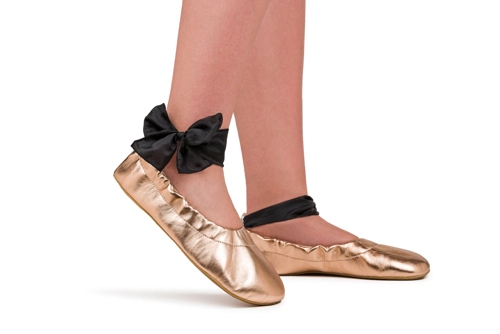 Балетки Ahinsa Chic Barefoot — розовое золото, фото 15