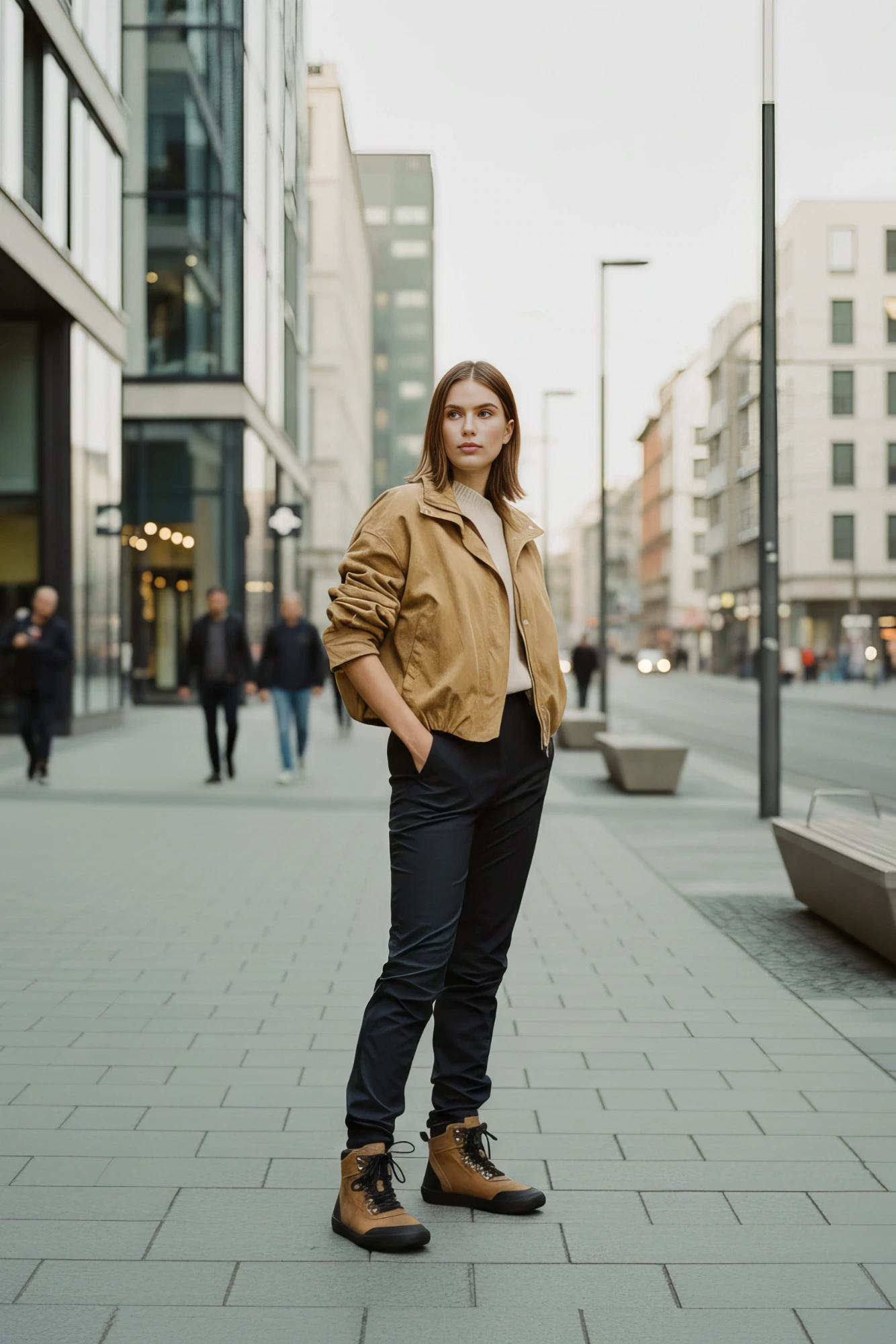 Босоногие ботинки Shapen STORMIS — серо-коричневый, фото 11